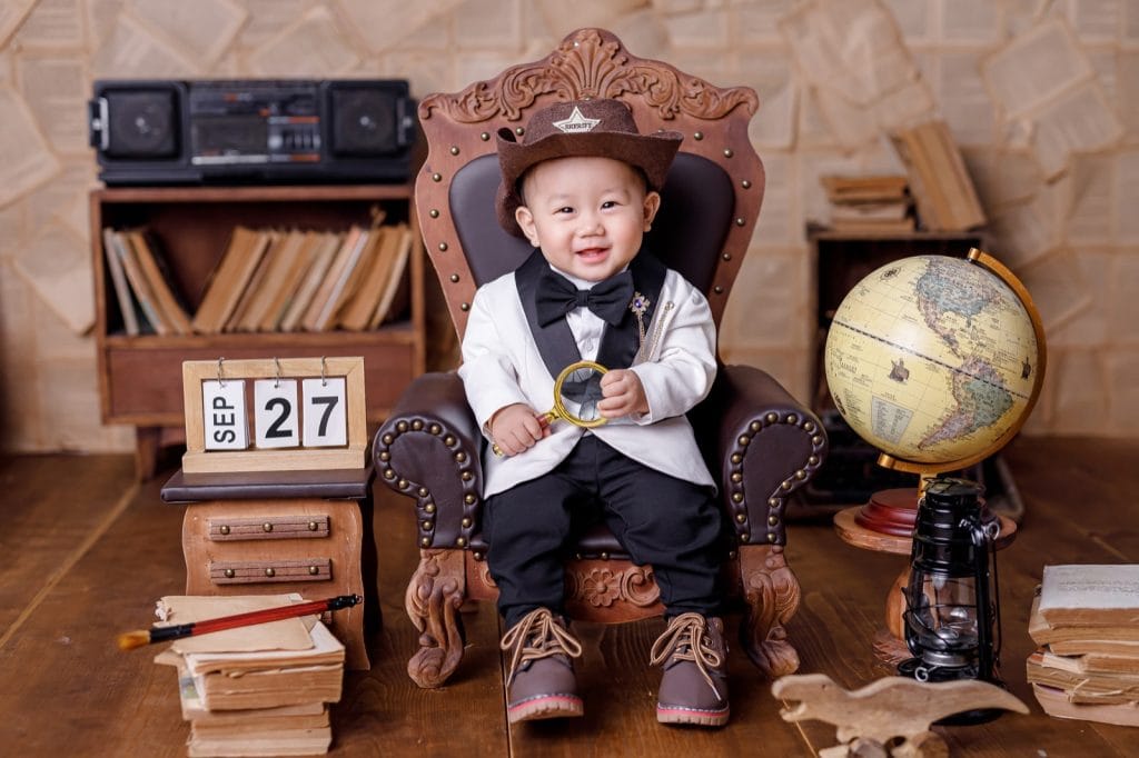 Chụp ảnh cho bé giá bao nhiêu, bé được chụp ảnh tại studio NHƯ Photo Long An