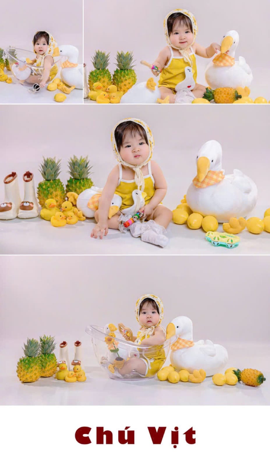 Studio chụp ảnh em bé Long An uy tín NHƯ Photo, bé được chụp ảnh cùng gia đình